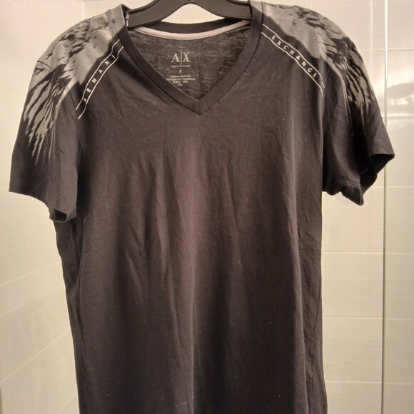Armani Exchange Wings V-Neck Tee - Picture 1 of 9